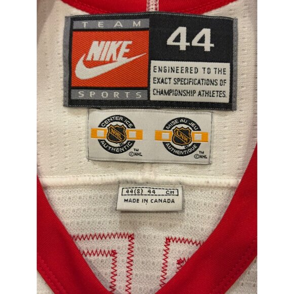Vintage Nike Detroit Red Wings Aaron Ward #27 Center Ice NHL Authentic Jersey 44 - Picture 8 of 9